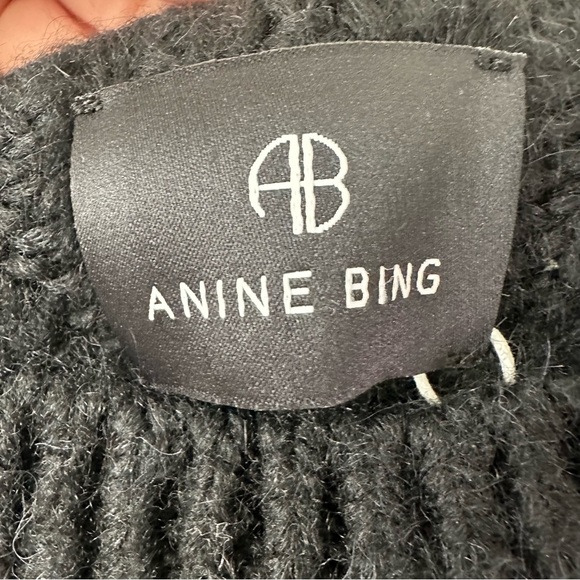 NWOT ANINE BING Bing Kendrick Black Sweater SZ XS - Picture 5 of 7